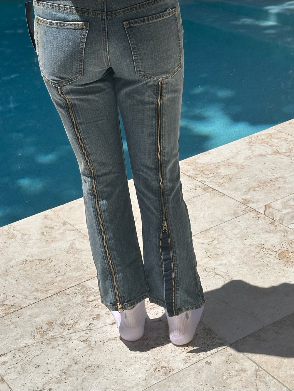 NWT vintage DKNY Zip back jeans